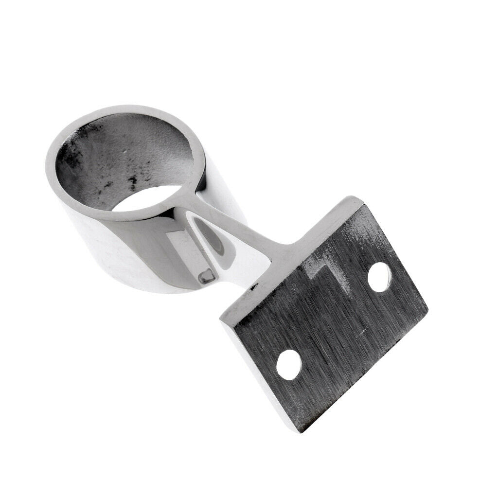 2Pcs Marine Steel Boat Hand Rail Bracket Tube Center Stanchion for Pipe 1"/25mm
