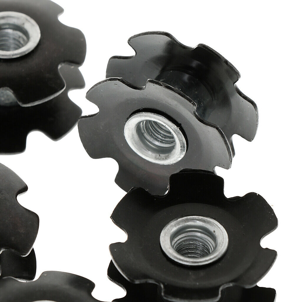 10x Bike Cycling  Metal Headset Star Nut Accessories For Forks 1-1/8"