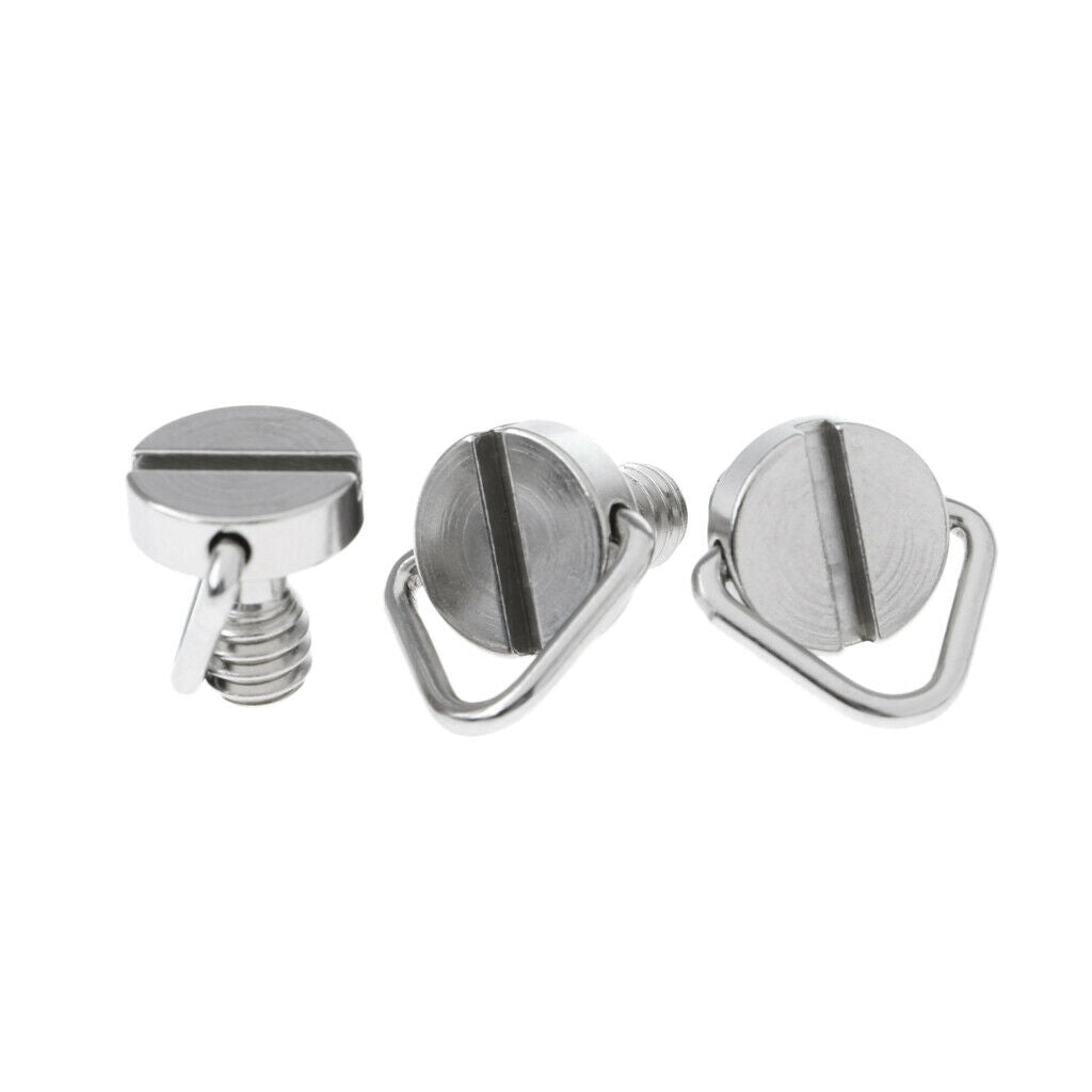 3Pcs Stainless Camera Screw Adaptor Scuba Diving Photography Base Tray 1/4