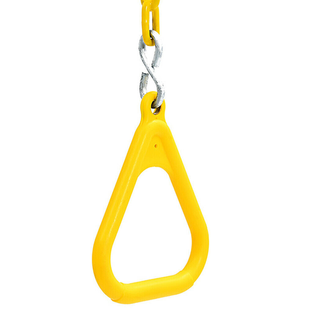 3pcs Outdoor Trapeze Gym Rings Plastic  Swing Replacements & Additions