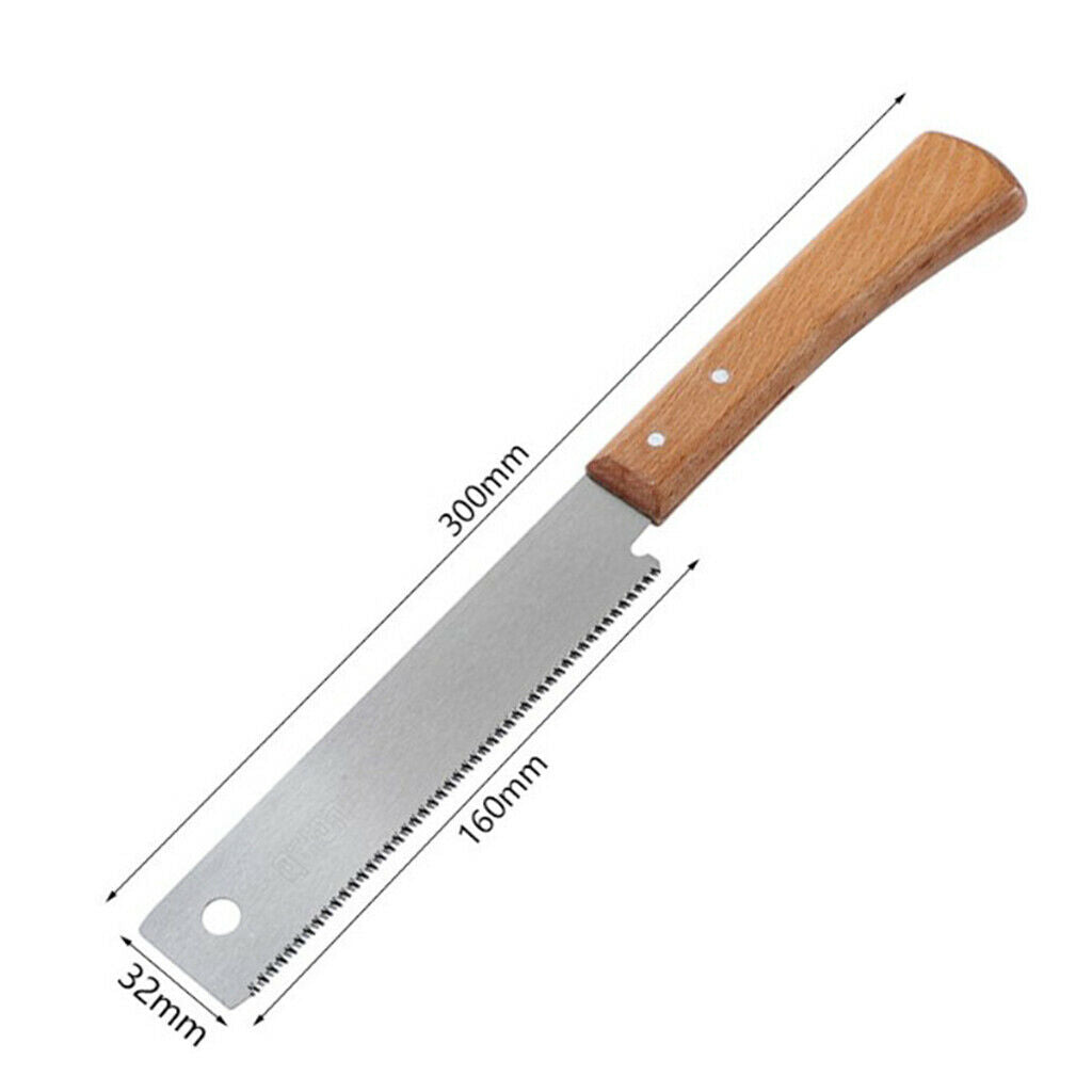12inch Mini Hand Saws 2 Sided Tenon w/ Wooden Handle for Woodworking Hobby
