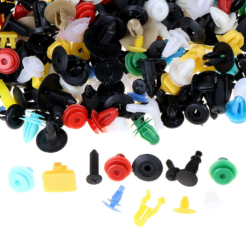 500Pcs Car auto mixed fastener clip bumper fender trim plastic rivet door paBDA