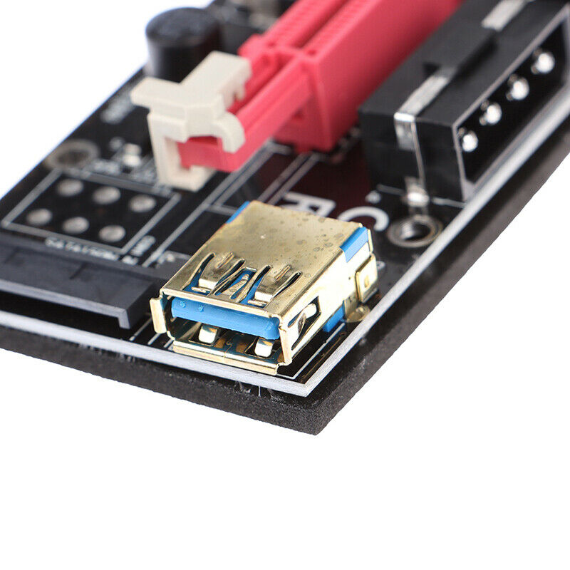 PCI-E Riser 009S Plus PCI-E 1X TO 16X Slot Adapter Riser Card 60cm USB 3.0SJCA
