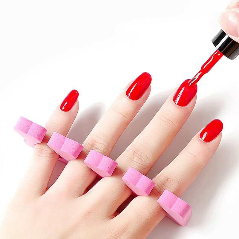 10Pcs Nail Art Toes Separators  Finger Separator Cotton  Nail Holding To JYDFAU