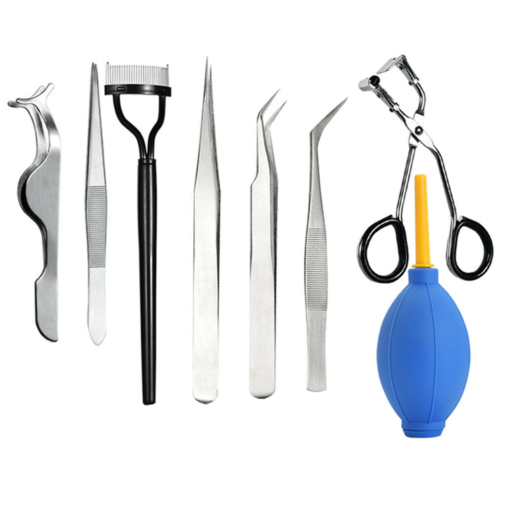 Eyelash Grafting Set Eyelash Extension For Starter Use Grafting Tweezers Set,