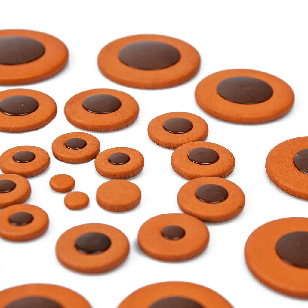25Pieces Alto Saxophone Pads Leather for Saxophone Players Parts Accessories