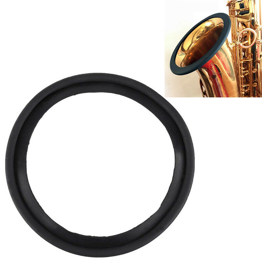 Silicone Sax Saxophone Noise Mute Ring Silencer Dampener Parts 11cm