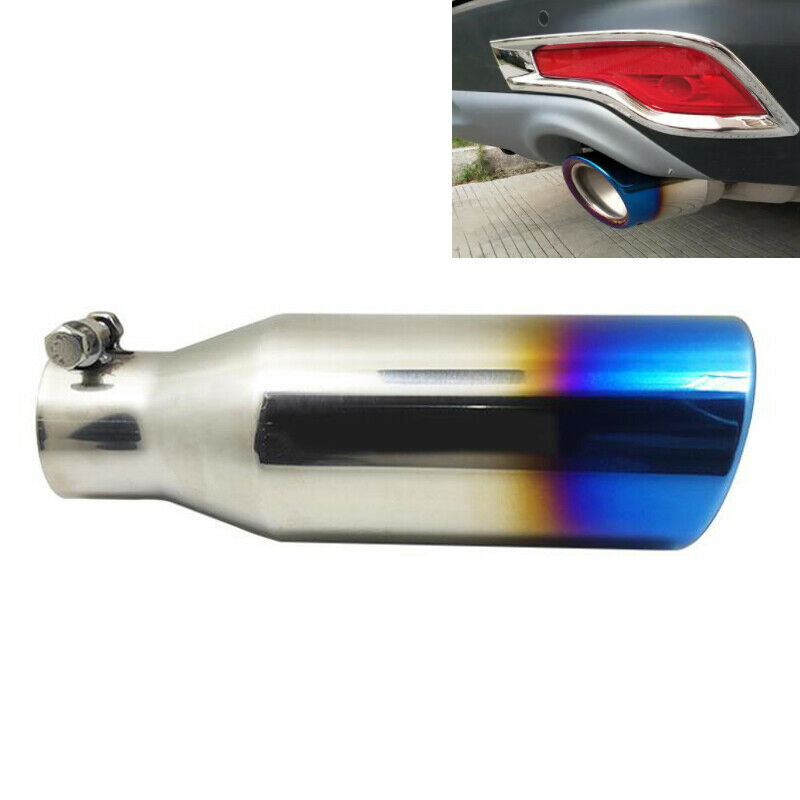 64mm Inlet Car Exhaust Tip Tail Pipe Trim Universal Muffler Stainless Steel 1PCS