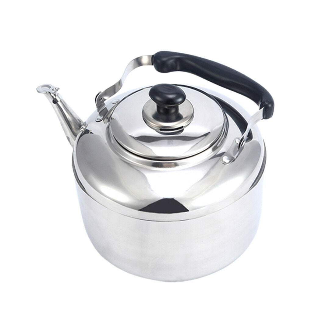 2x Stainless Steel Whistling Tea Kettle Coffee Kitchen Stovetop Induction 4L
