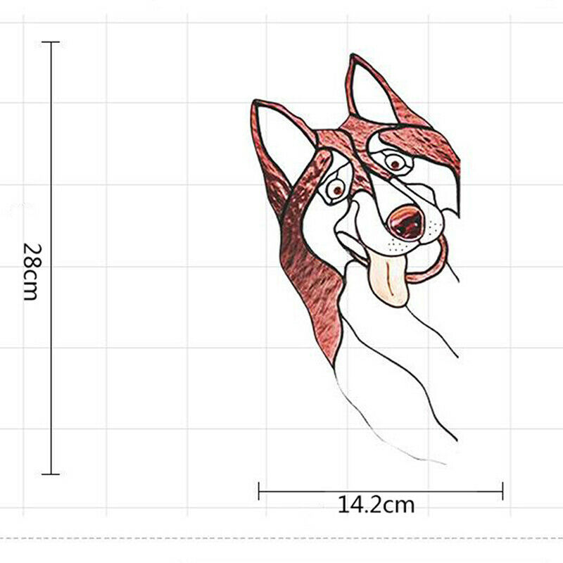 Cute Husky Wall Stickers Household Wall Windows Glass Decoration Animal S.l8