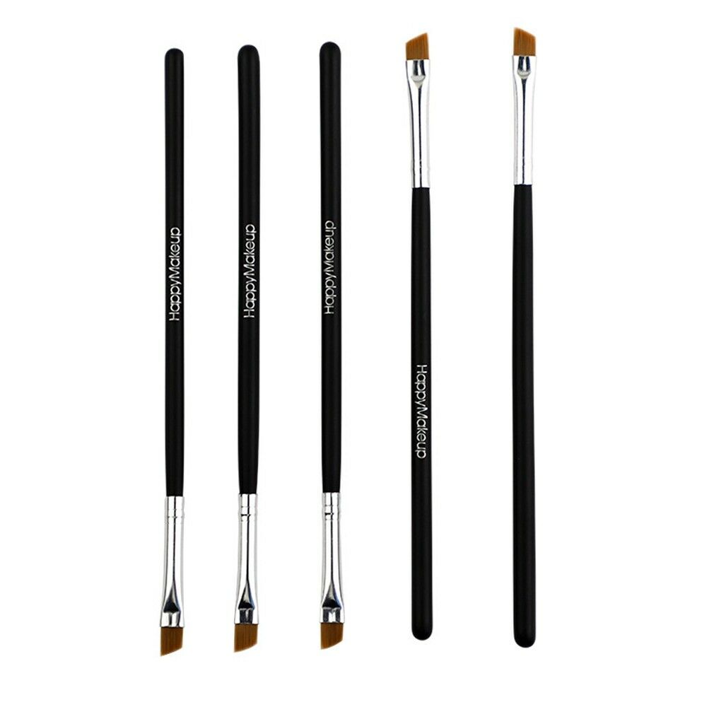 5 X Eyebrow Inclined Flat Angled Brush Eyeliner Eyeshadow Eye Brow Makeup Tools