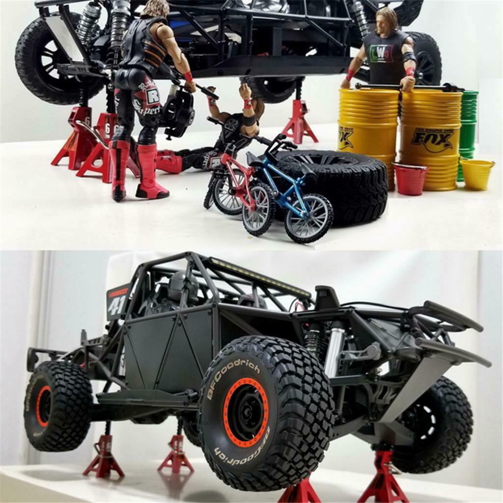 2x Metal 6T & 3T Lifting Jack Stand RC Car SCX10 D90 D110 RC4WD Accs Parts