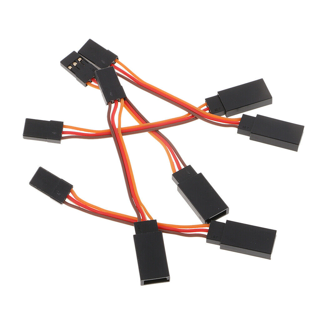 10x 50mm 3 Pins Male to Female Servo Extension Lead Cord Cable for Futaba JR