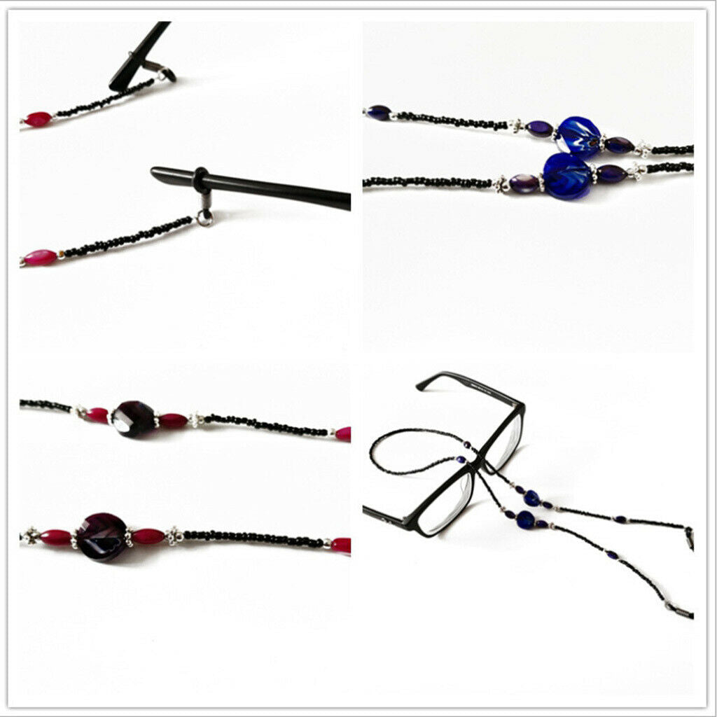2 Pieces Anti-Slip Eyeglasses Chain Rope Spectacles Cord Retainer Strap