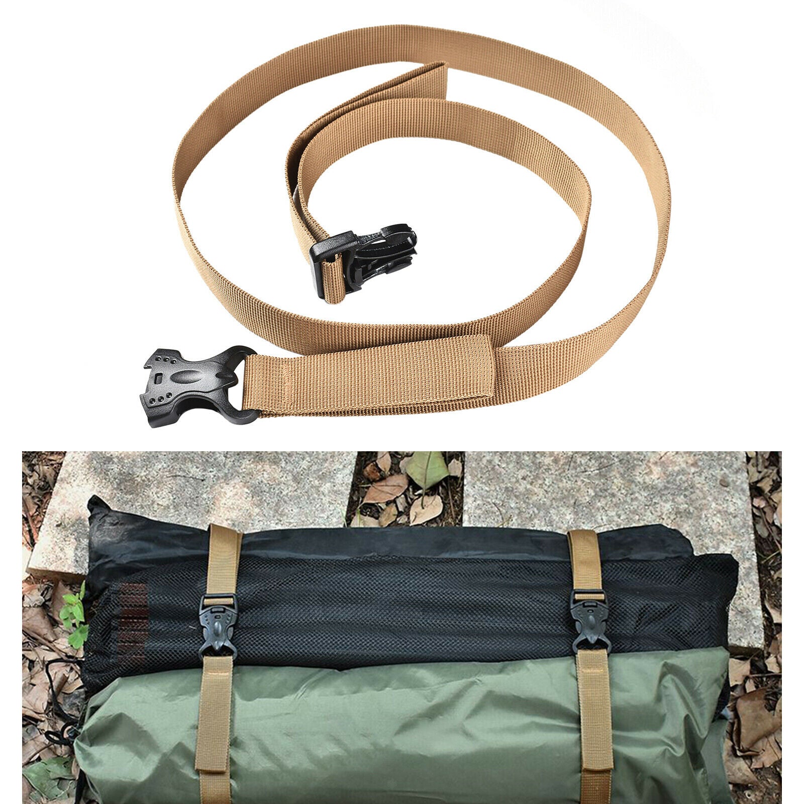 Luggage Strap Packing Belt Bag Cargo Surfboard Lashing Strap with Cam Buckle