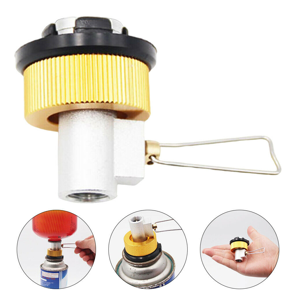 Canister Gas Refill Adapter Stove Nozzle Convertor Leakproof Input Coupler