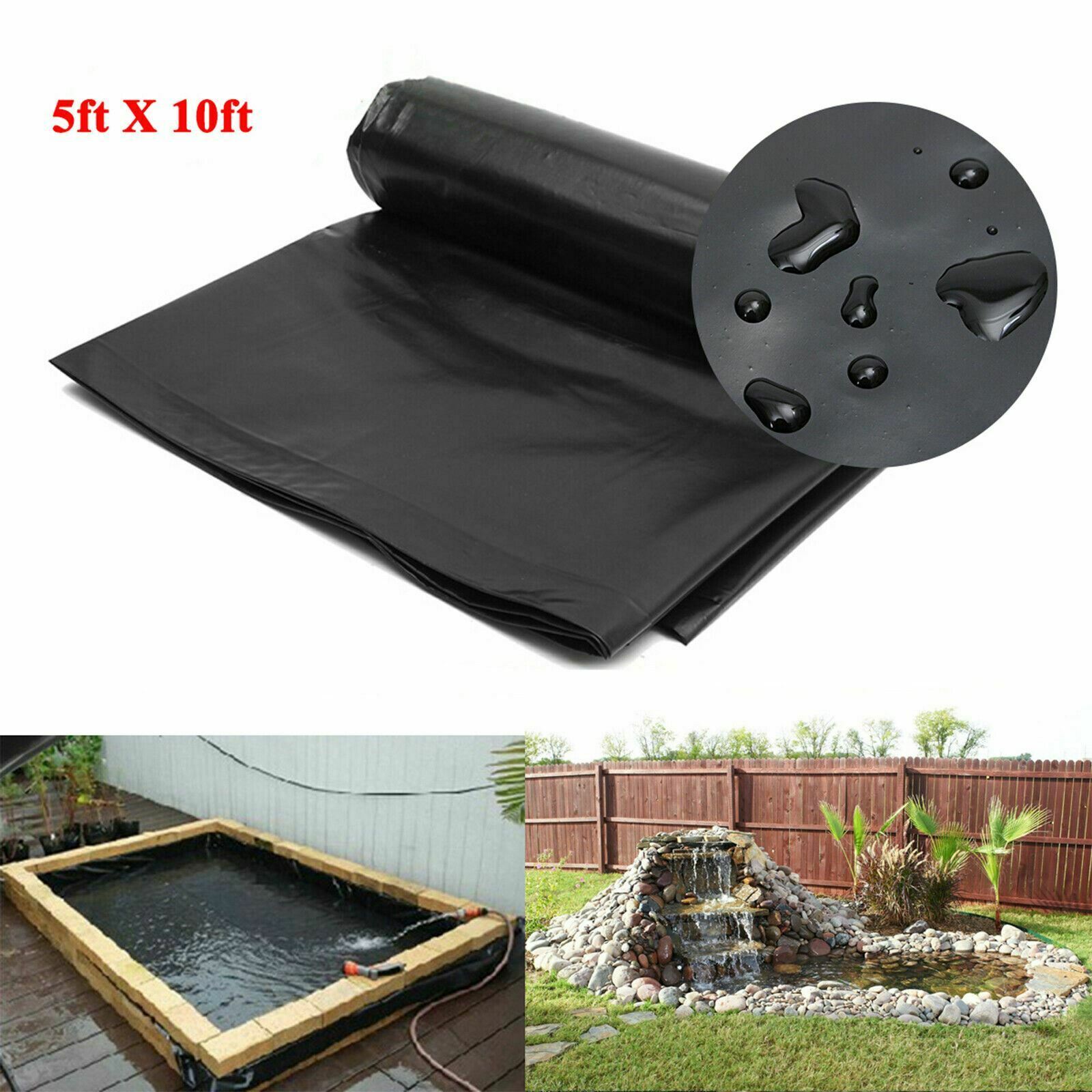 1.5X3M Heavy Duty Impervious Landscaping Garden Pool HDPE Fish Pond Liner Cover