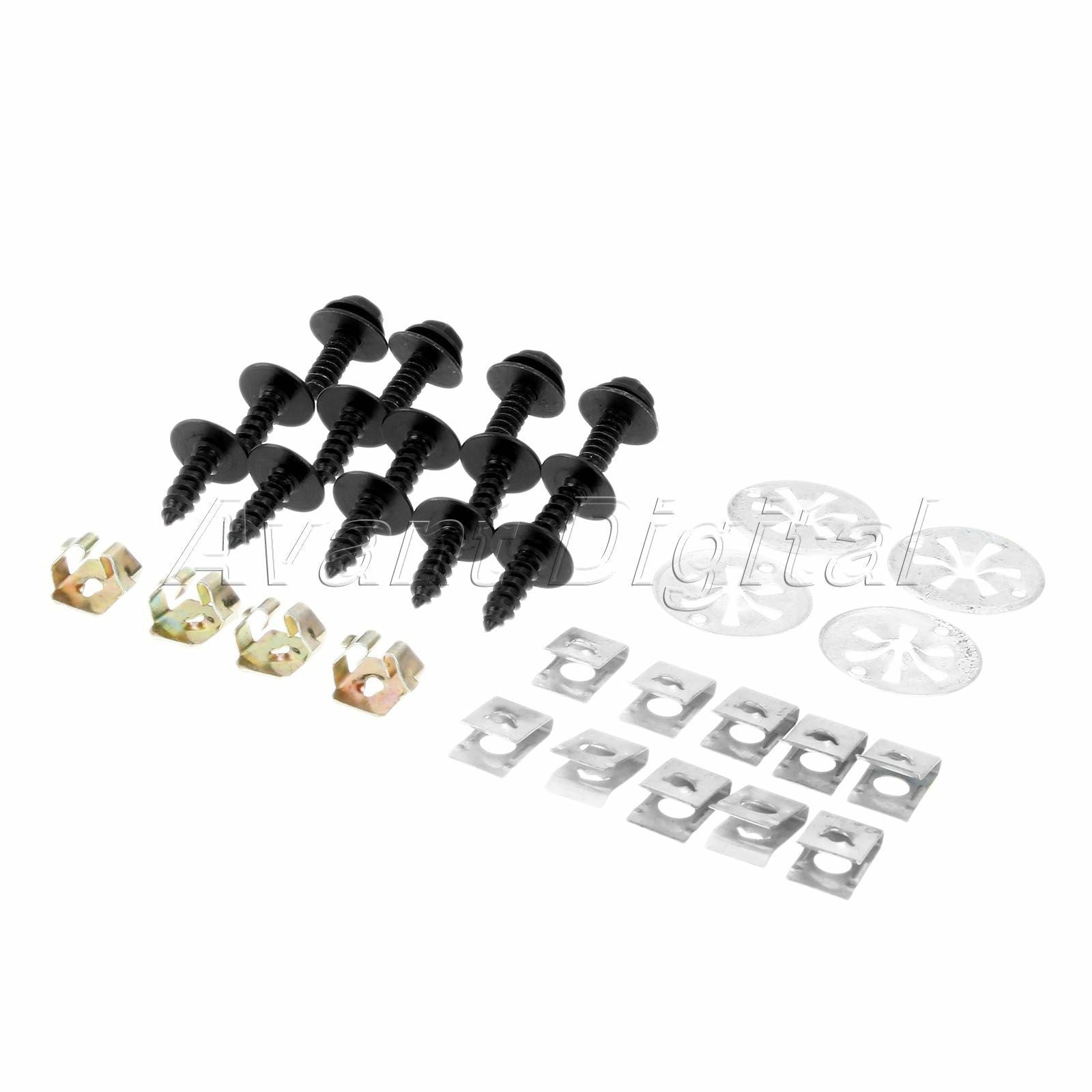 32PC/set of Undertray Cover Clips Screws Engine Bottom Splashguard Shield