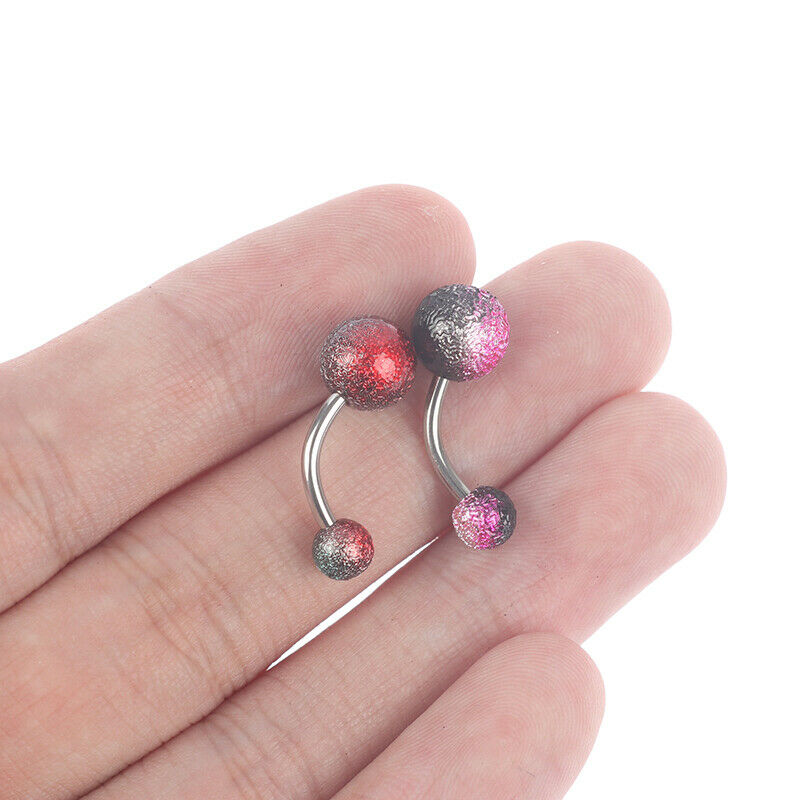 10pcs Colorful Acrylic Sexy Ball Navel Piercings Belly Button Rings Body Jewe Tt