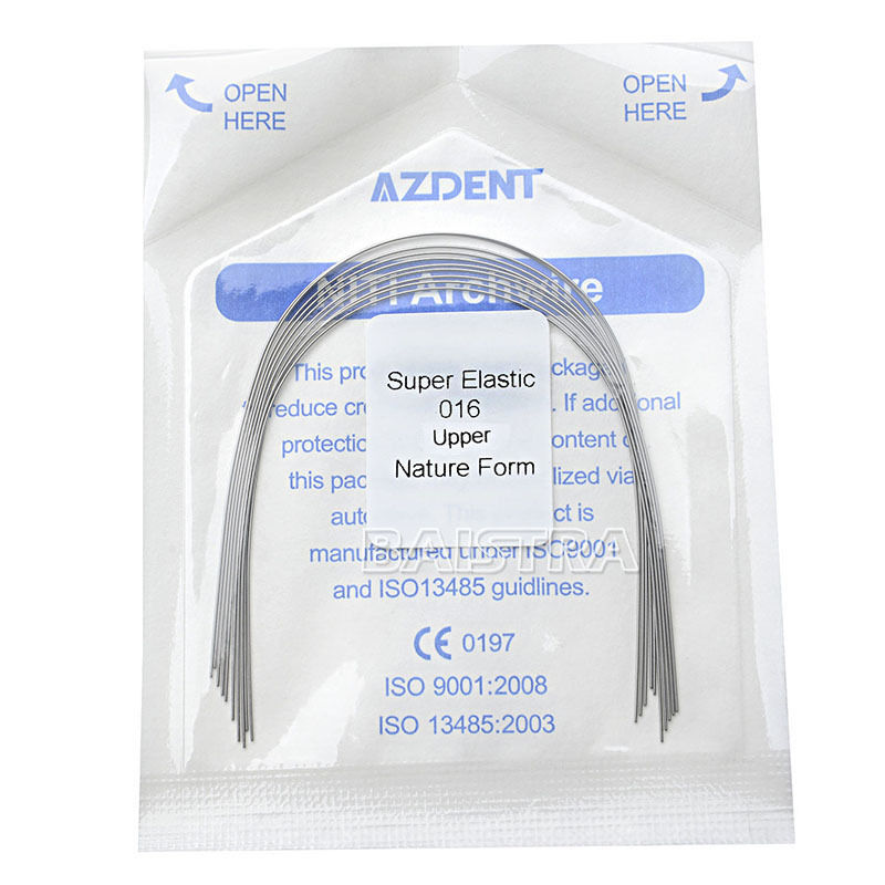 200 Packs Dental Orthodontic Super Elastic Niti Natural Form Round Arch Wires