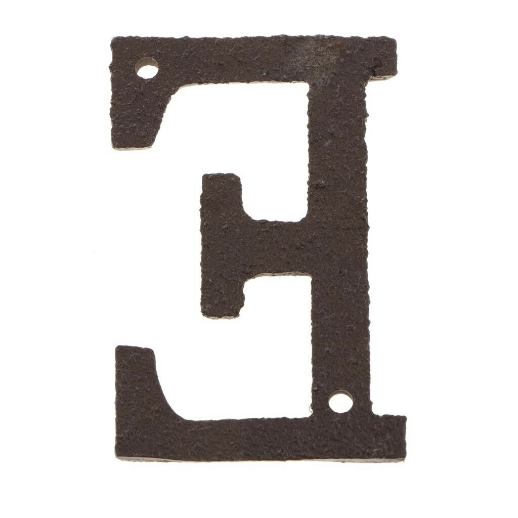 2 Pieces Front Door Mailbox Decor Large Cast Art Creative Letters Address