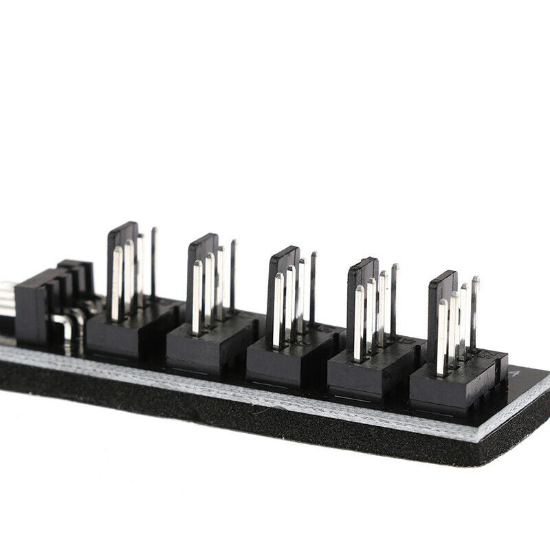 Cooler Fan PC CPU Power 1 Female To 5 Male 4 Pin Socket Fan Hub Splitter CablWF