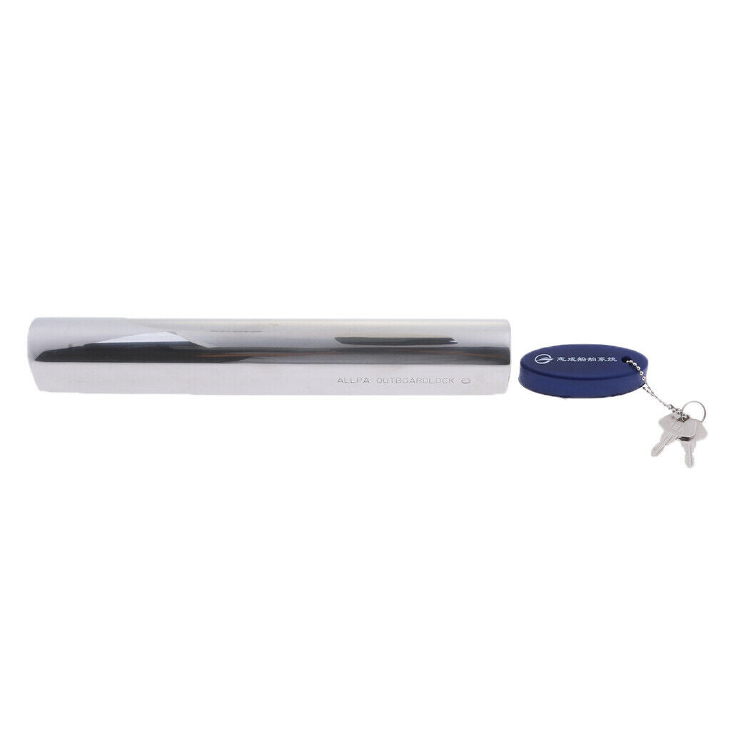 Boat Marine Outboard Motor Engine Lock 300mm w/ 2 Keys Stainless Steel