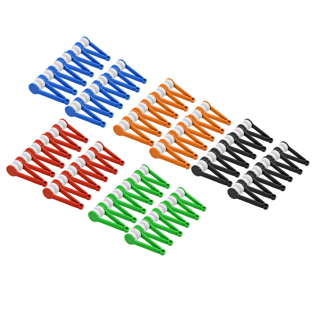 24Pcs Mini Microfiber Spectacles Cleaner Brush Cleaning Tools Cleaning Clip
