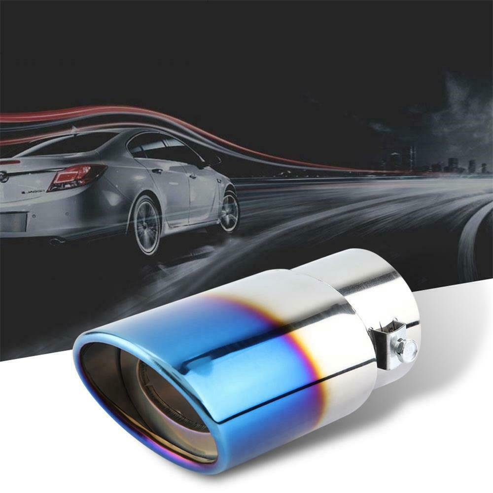 Universal Car Straight Exhaust Pipe Rear Muffler Tip Tail Throat Stainless Steel