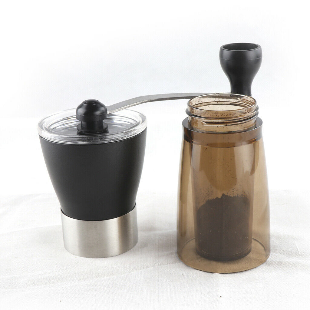 Manual Coffee Grinder with Ceramic Burrs, Hand Coffee Mill with Adjustable