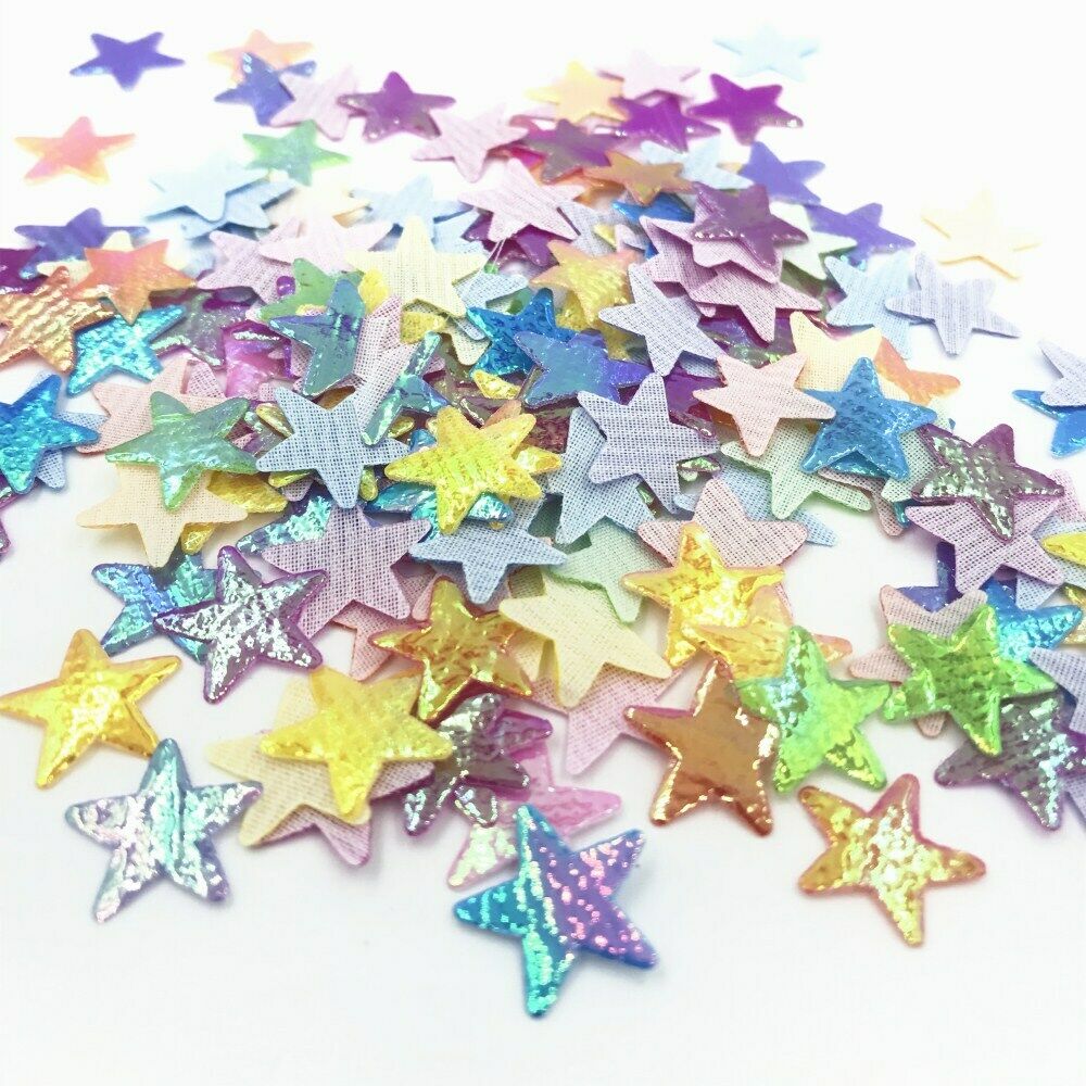 500pcs Colorful star Appliques decoration scrapbooking DIY Handicrafts 15mm