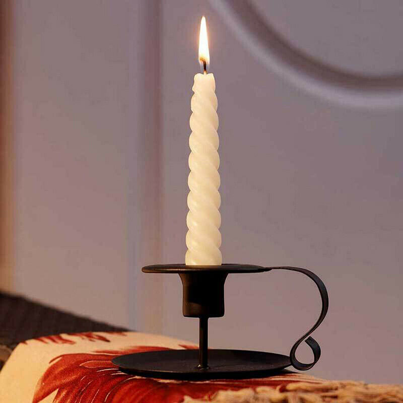 Retro Iron Candelabrum Candle Holder Candlelight Stand For Decoration ~AUA L TL