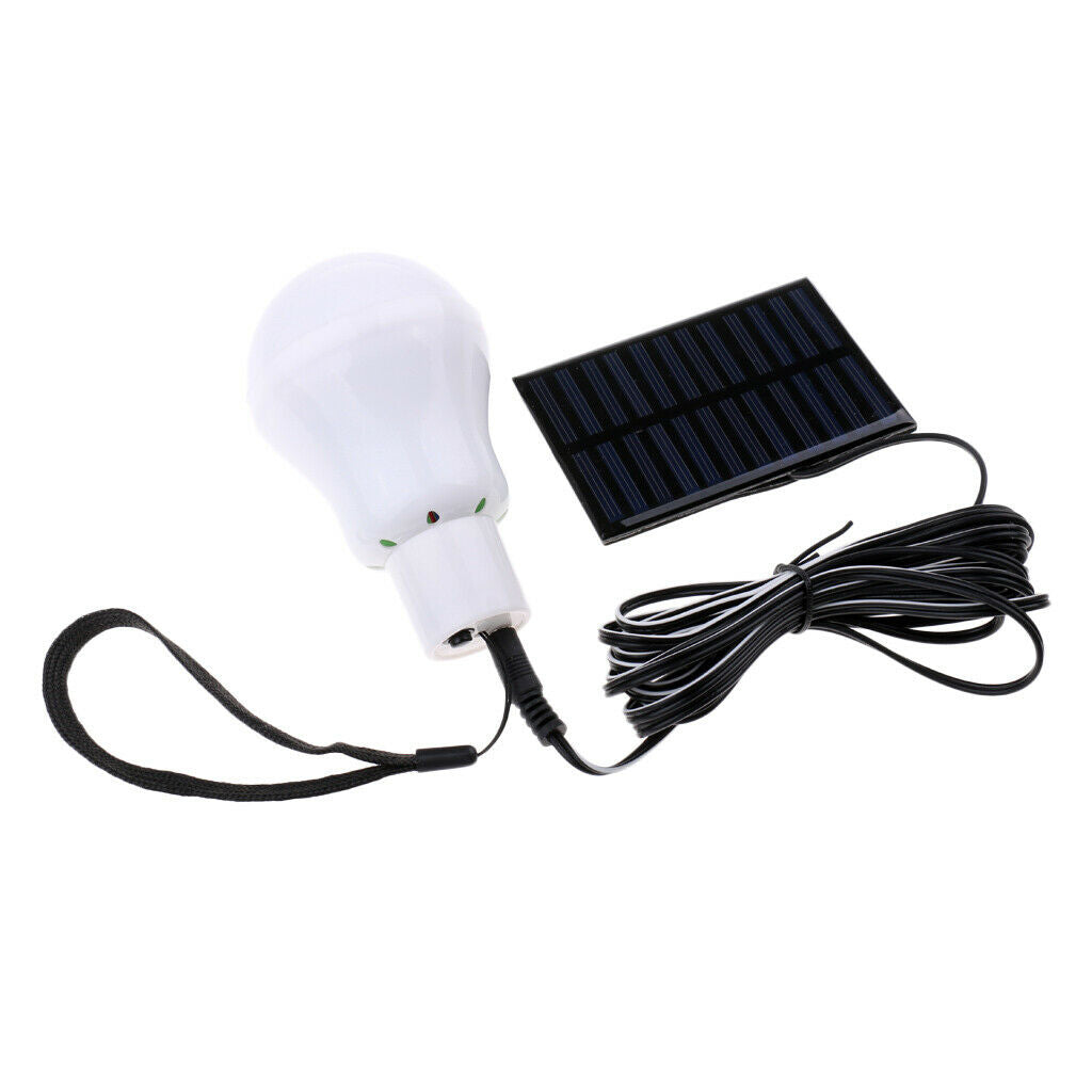 Portable Solar Powered LED Bulb Light Outdoor Camping Lighting Lamp 10x6.2cm