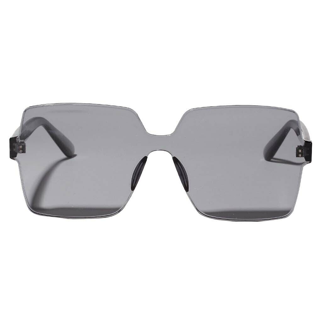 2PCS Women's Oversized One Piece Sunglasses Rimless UV400 Eyeglasses Party