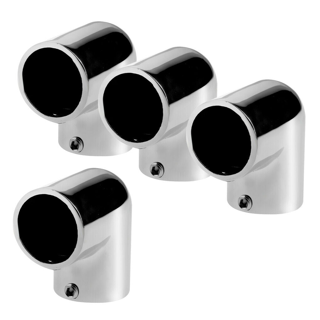 4 Pieces Stainless Steel Boat Marine Hand Rail Fitting Hardware &Screws