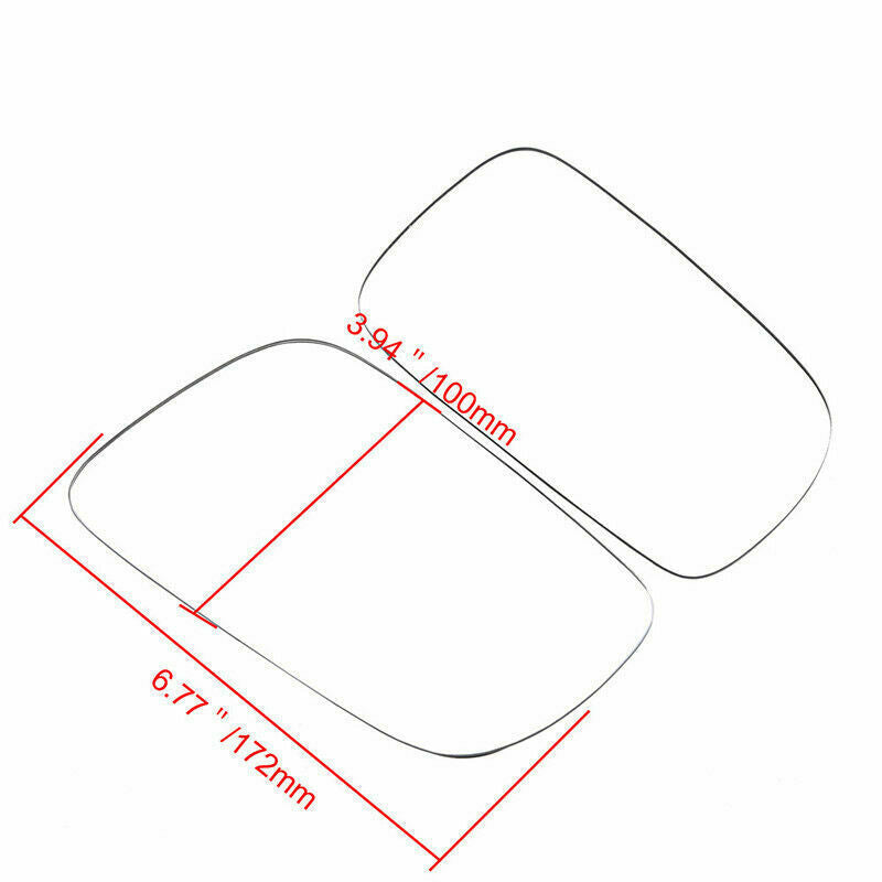 Pair For VW Jetta Bora Golf MK4 Passat B5 Sharan White Heated Mirror Glass Power