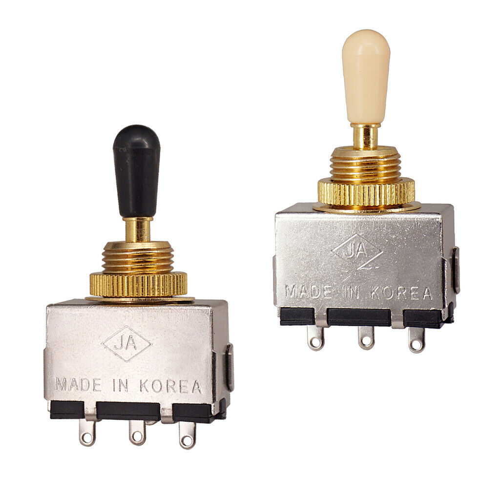 Finest 2Pcs Metal Tone Toggles Switches for LP EPI Style Guitar Accessory