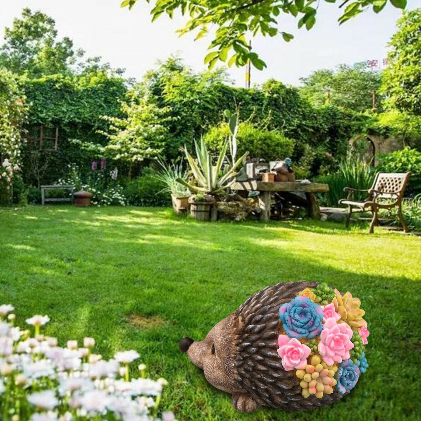 Hedgehog Solar Powered Outdoor Decor LED Garden Light