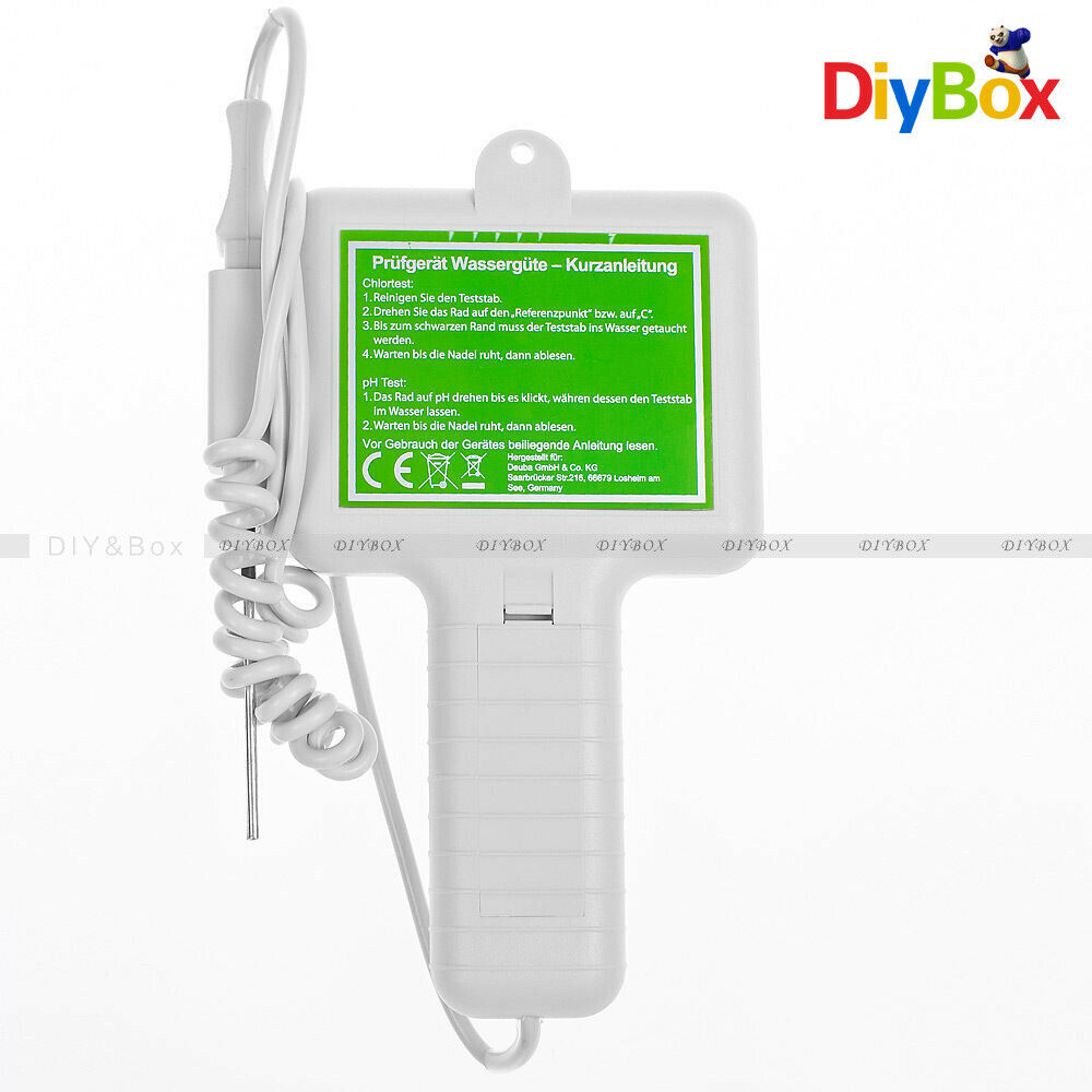 PC-101 Spa Water Quality PH/CL2 Chlorine Tester Level Meter for Swimming Pool ED