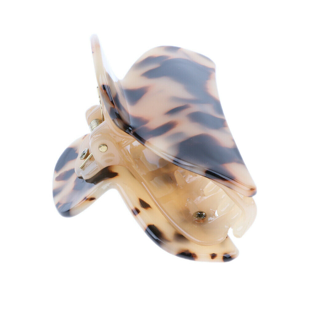 Bridal Wedding Prom Leopard Hair Grip Butterfly Hair Clip Grip Clamp