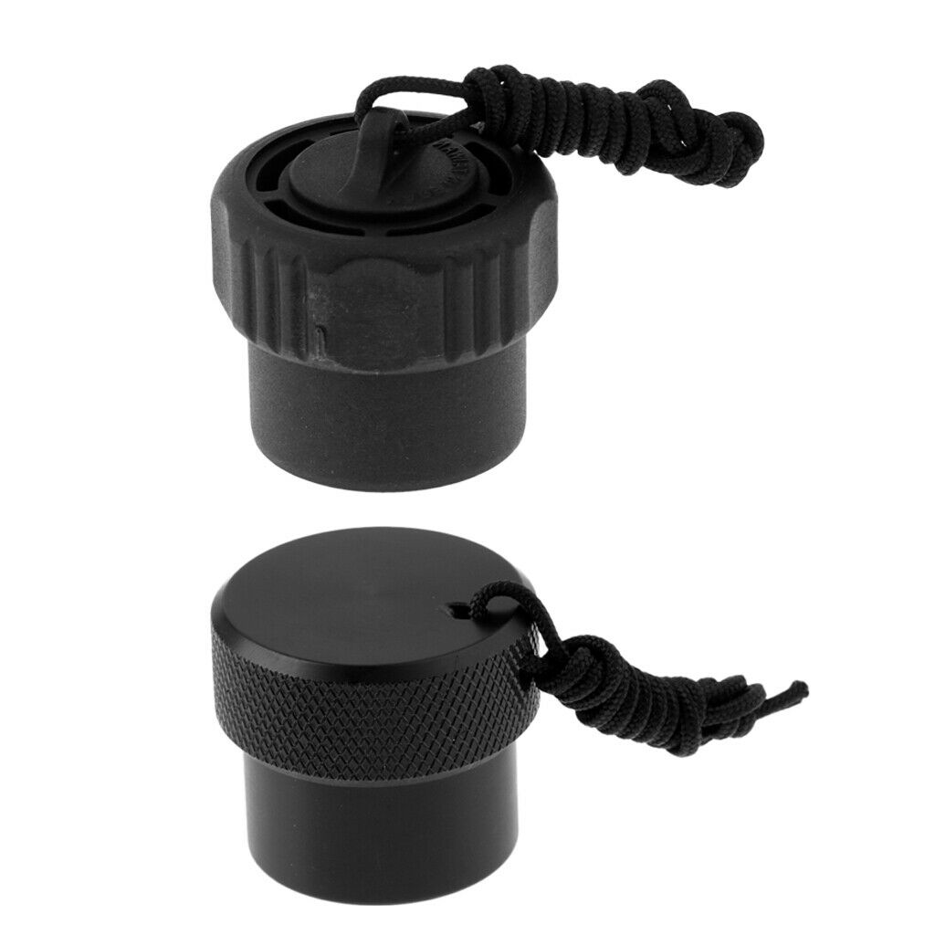 2Pcs Scuba Diving Snorkeling DIN Regulator Tank Valve Threaded Dust Plug