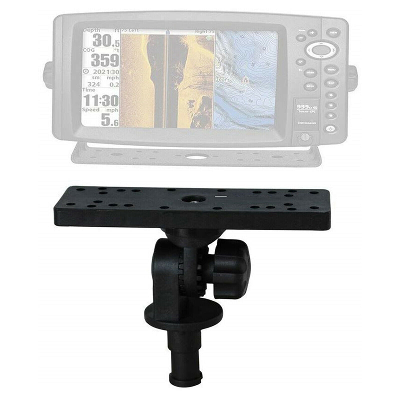 Electronic Fish Finder Holder Fishfinder Boat Support 360 Degree Rotated