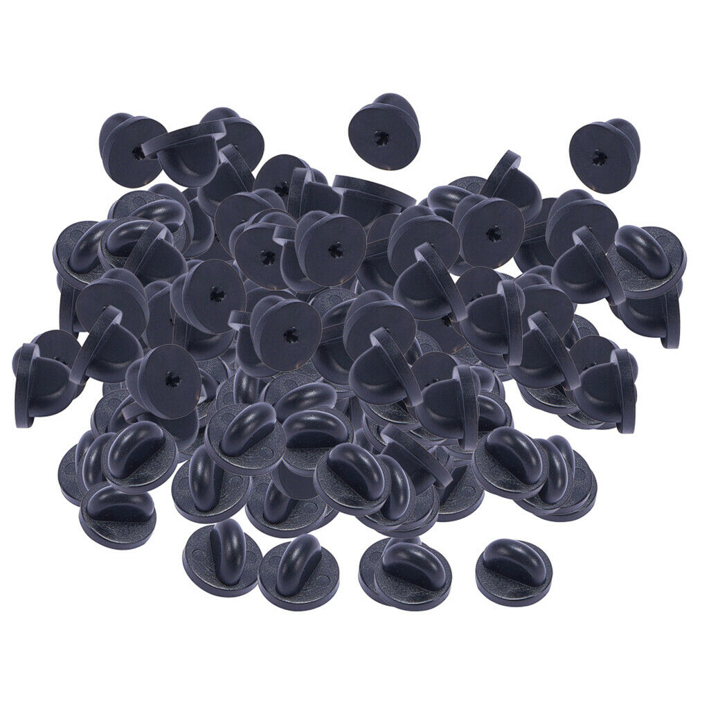 200PCS RUBBER PIN BACKS BUTTERFLY CLUTCH BACKS PIN BACKS TIE TACKS LAPEL PIN