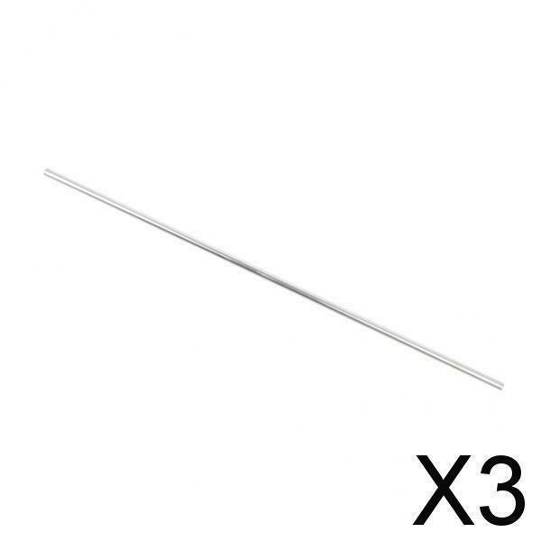 3X 50cm x 6063 Aluminium Alloy Round Tube Pipe Pole Hollow Shaft OD.  8mm