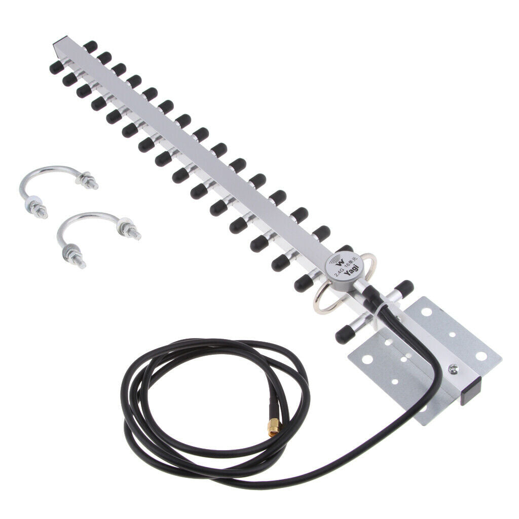 1.5M   25DBI High Gain Yagi WLAN WiFi Wireless Directional Antenna Booster