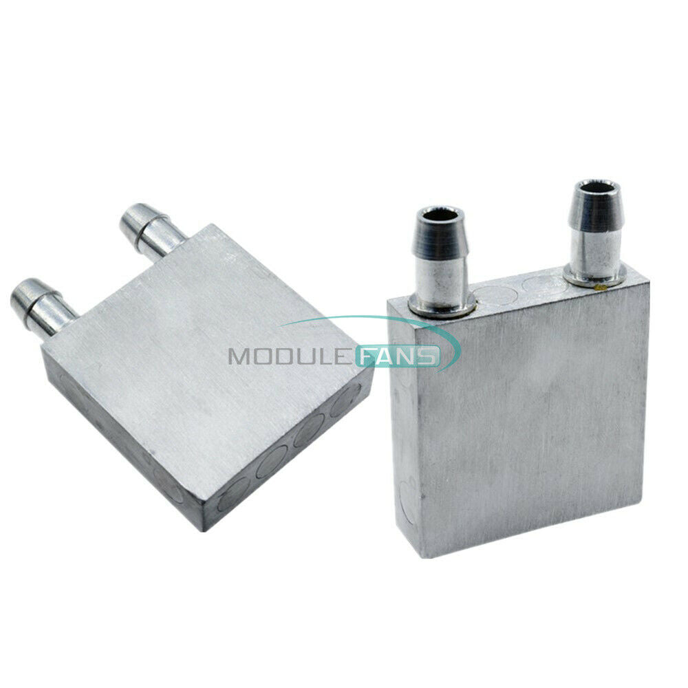 2PCS 40x40x12mm Aluminum Water Cooler Cooling Heatsink For TEC1-12706 CPU LED