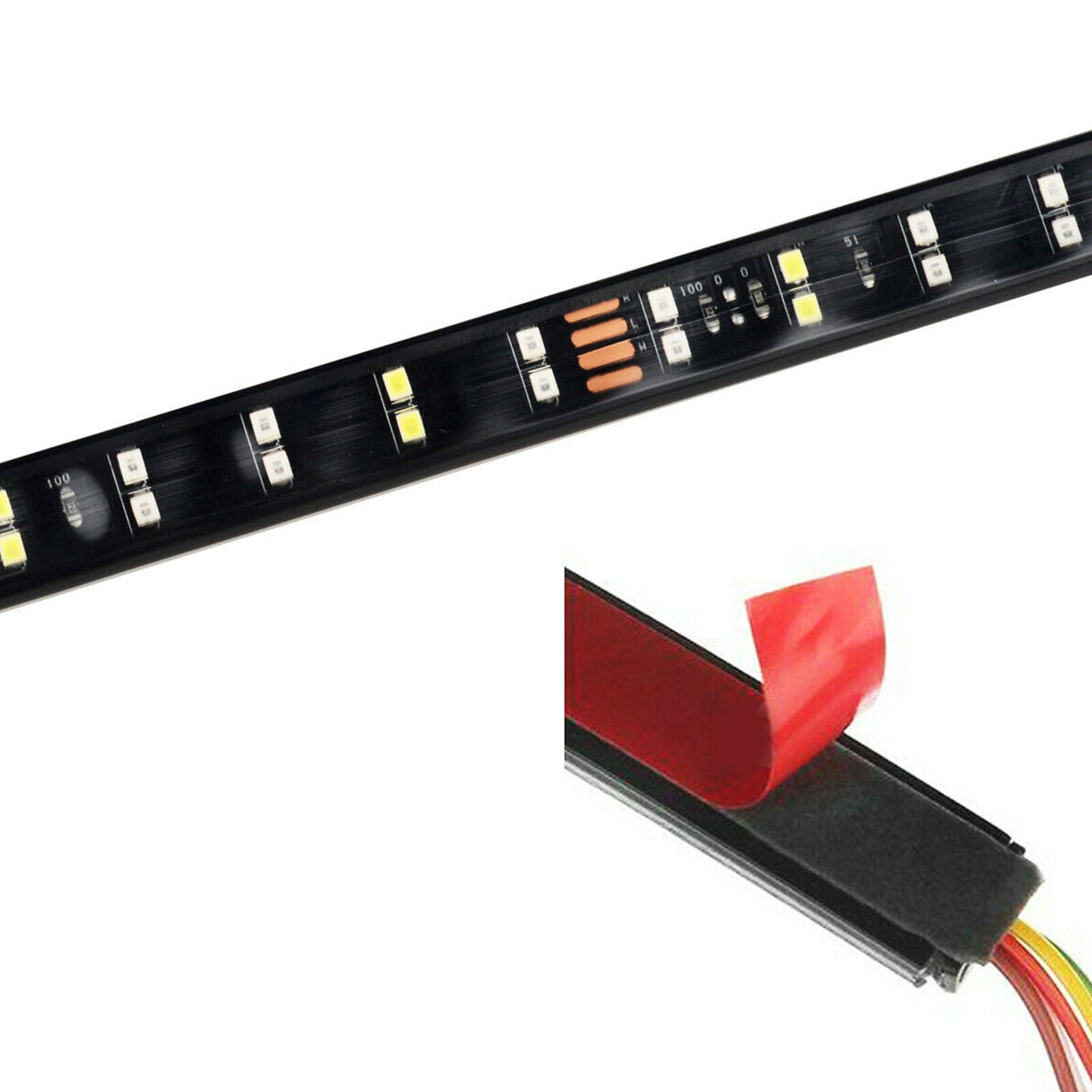 60" 2-Row LED Truck Tailgate Light Bar Brake Reverse Turn Signal Stop Tail Strip