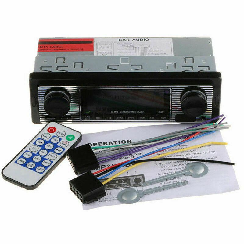 4-Channel 1 Din Digital Bluetooth Audio USB/SD/WMA/MP3/WAV Radio Stereo Player