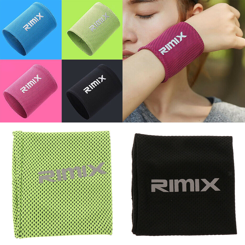 2-pack Cooling Wristband Sweatbands Wrist for Football, Basketball,
