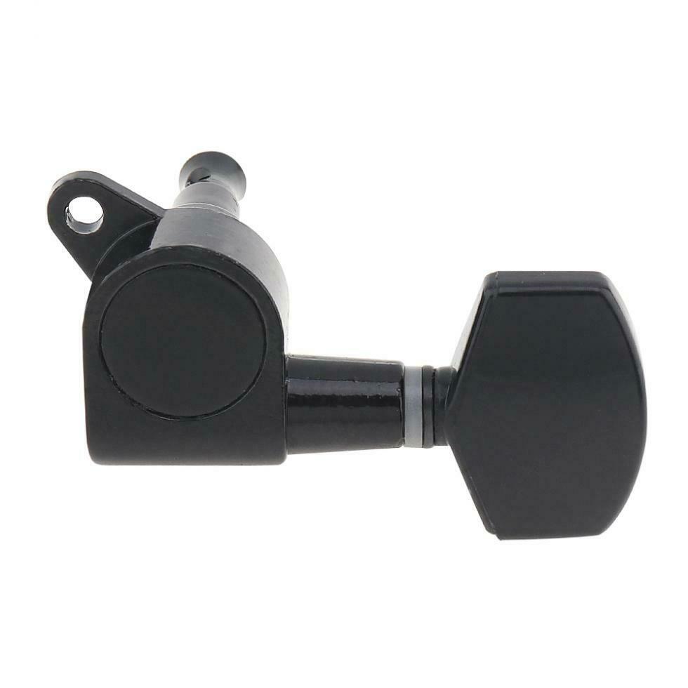6pcs Black Guitar Tuning Pegs Tuner Square Head All Closed Machine Head 41 42